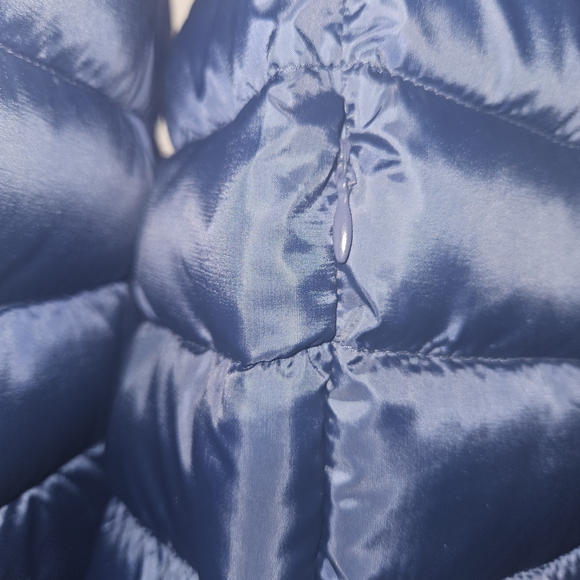 True Religion Horseshoe Logo Puffer Jacket Blue Size Lg - Picture 6 of 11